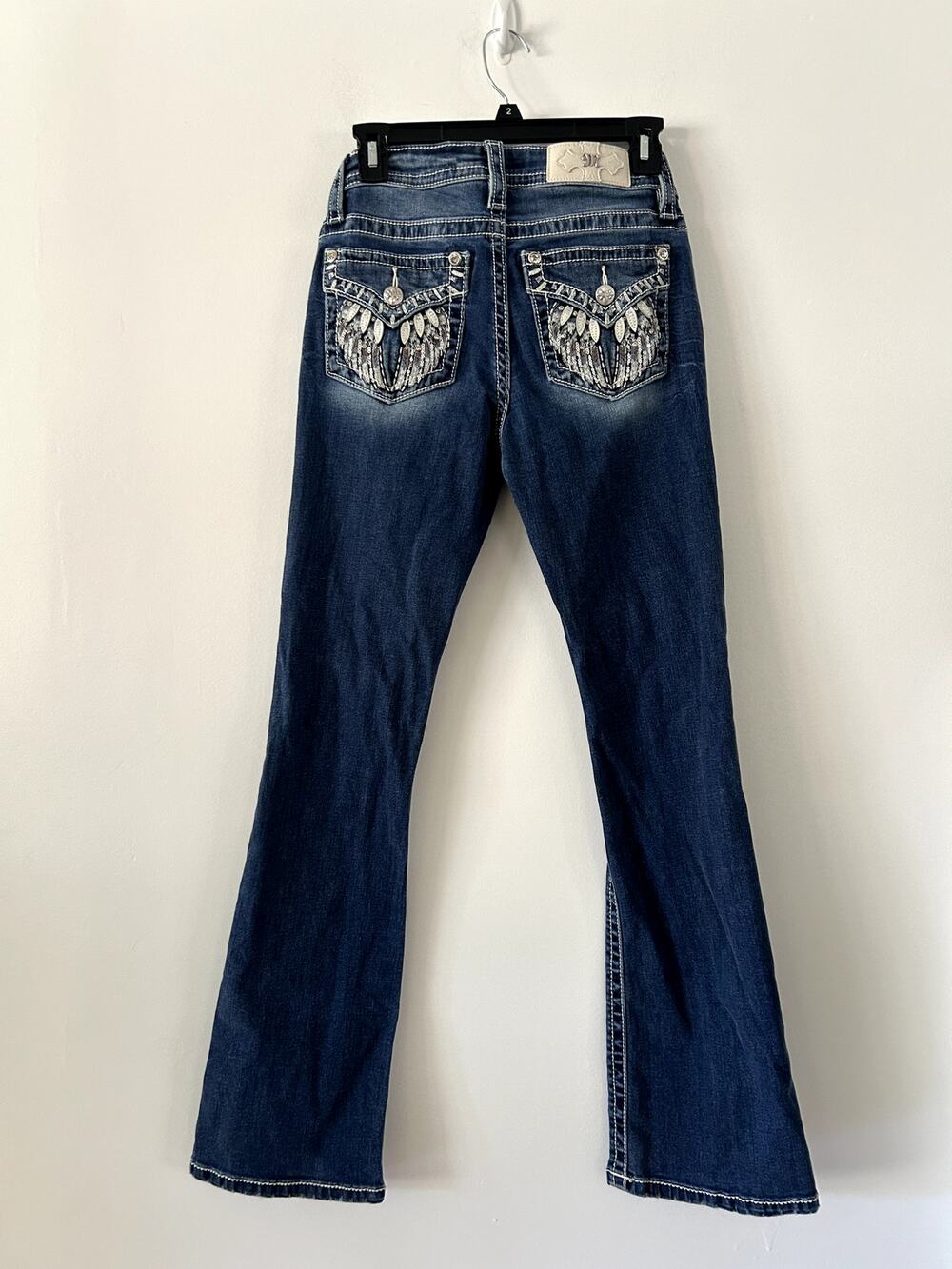 Miss Me Y2K Dark Wash Mid-Rise Boot Stretch Jean Size 25